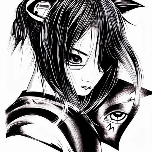 anime stencil tattoos - Clip Art Library