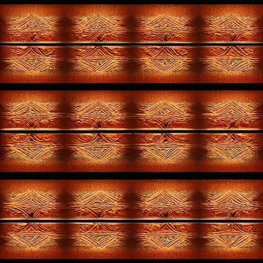 Prompt: digital hand painted wood tiles texture with perfect details, symmetry, digital art
