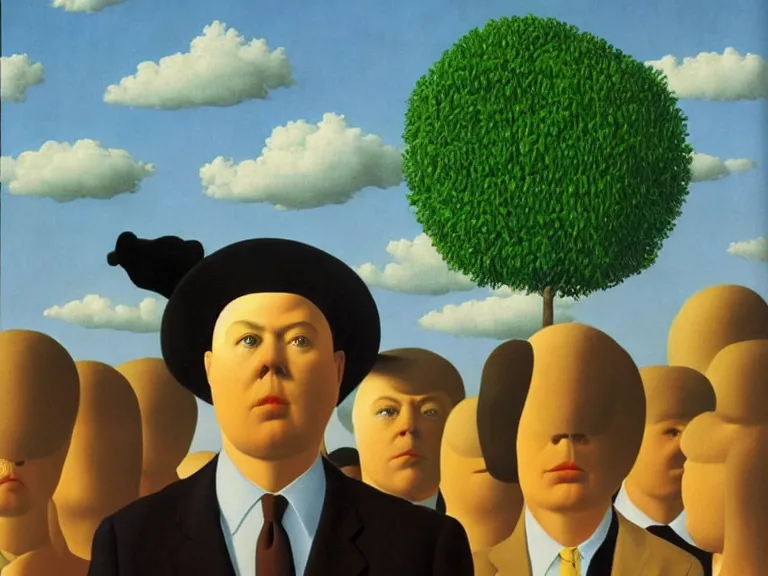 Image similar to life, painting by rene magritte, high detail, high resolution