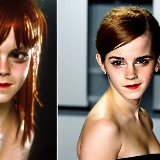 Image similar to Emma Watson is leeloo from the fifth element