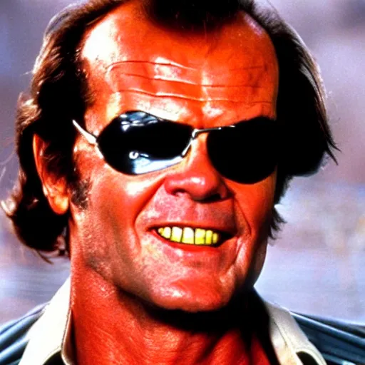 Image similar to Jack Nicholson as Terminator