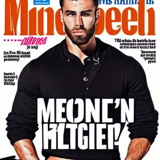 Image similar to Joe Bien Gigachad in the cover of Men's Health