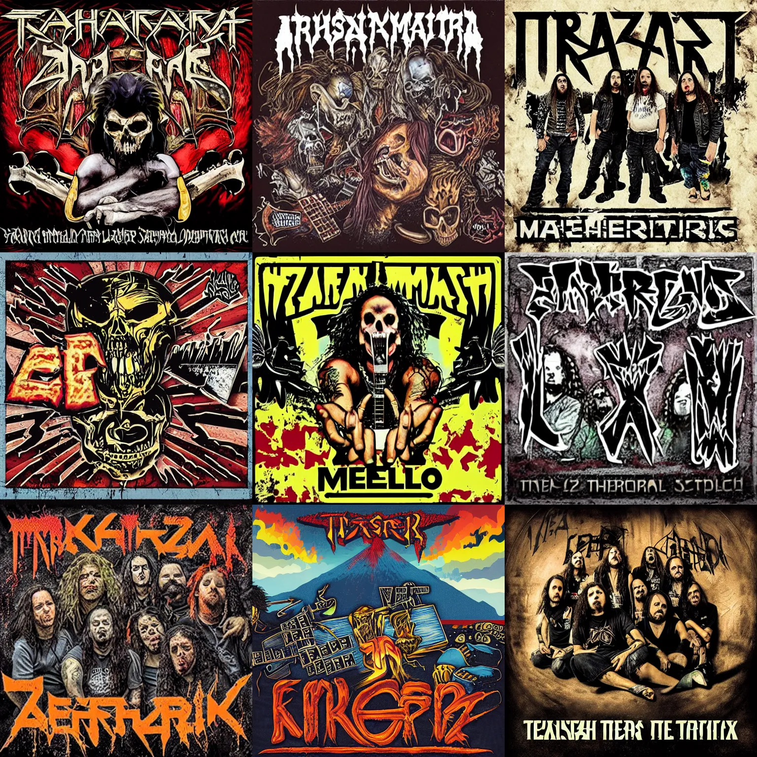 Prompt: thrash metal album
