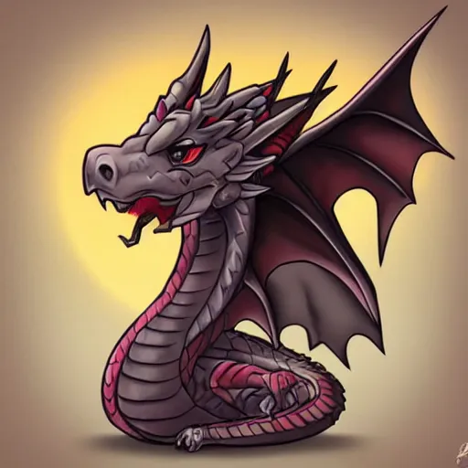 Prompt: a majestic dragon, hd, high quality chibi art