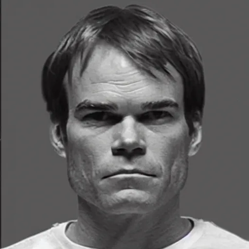 Image similar to dexter morgan mugshot 1 9 2 9 black and white still