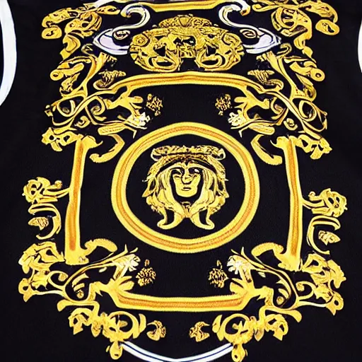 Prompt: versace baroque mens t shirt