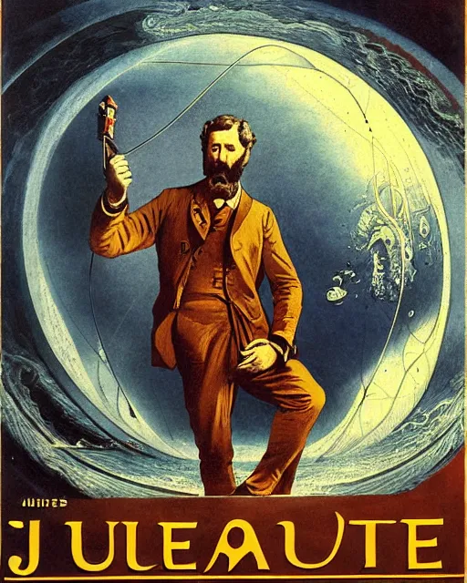 Prompt: artwork by jules verne