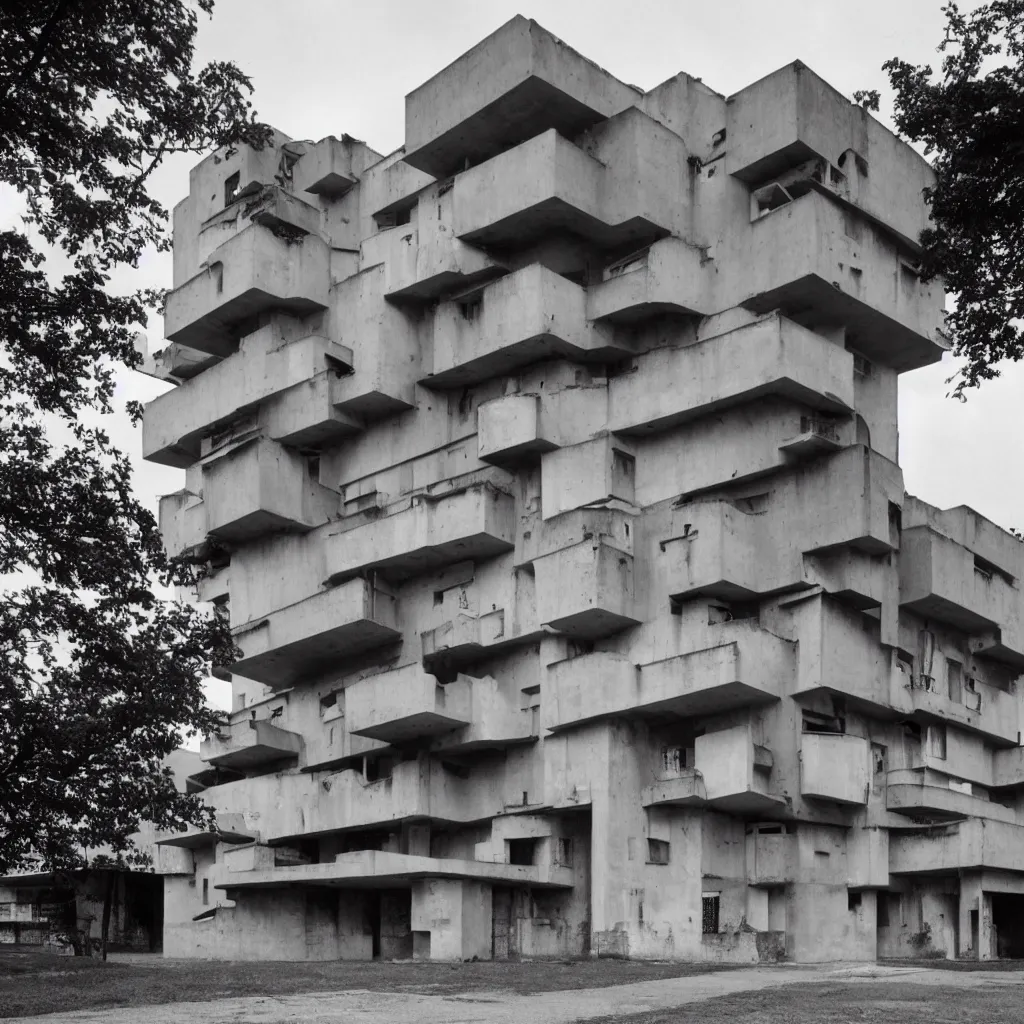 Image similar to the most ugly building by le corbusier