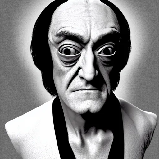 Image similar to renaissance portrait of marty feldman, by katsuhiro otomo, yoshitaka amano, nico tanigawa, and artgerm rendered with 3 d effect.