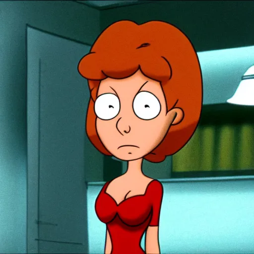 Image similar to a still of lois griffin in misery ( 1 9 9 0 ), 4 k, hd photo.