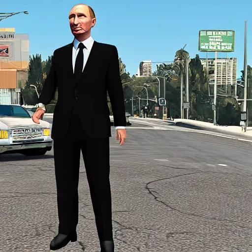 Image similar to Putin in GTA style