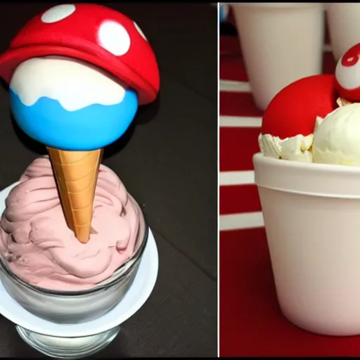 Prompt: super mario ice cream pop