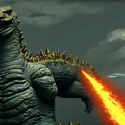 Prompt: Godzilla in Half-Life 2