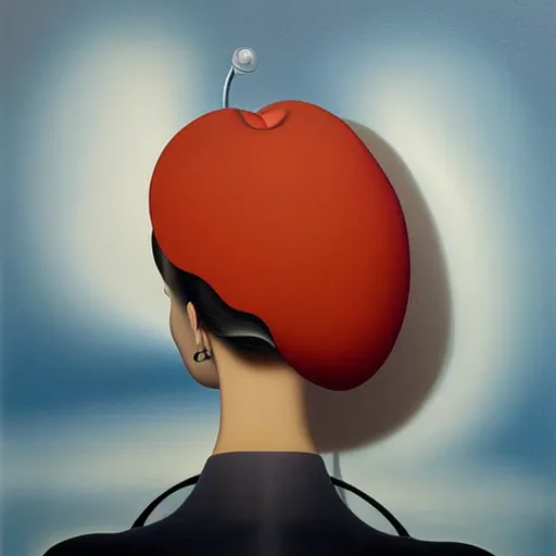 Image similar to airbrush art, an ultrafine detailed painting by rafal olbinski, pop surrealism, minimalist, skeuomorphic, very detailed, behance contest winner, detailed painting, a painting of a woman