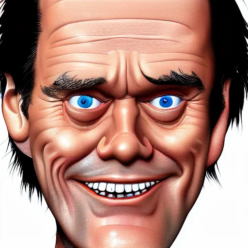 Image similar to cartoon of jim carrey by terry gilliam, hd, detailed, 4 k, award winning