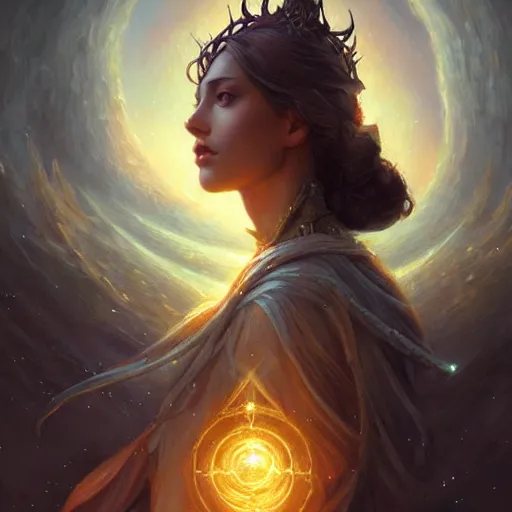 Image similar to star goddess, fine art, awesome fantasy book cover on pinterest, award winning, dark fantasy landscape, fantasy magic, intricate, elegant, sharp focus, cinematic lighting, highly detailed, digital painting, concept art, art by wlop and artgerm and greg rutkowski, masterpiece, trending on artstation, 8 k