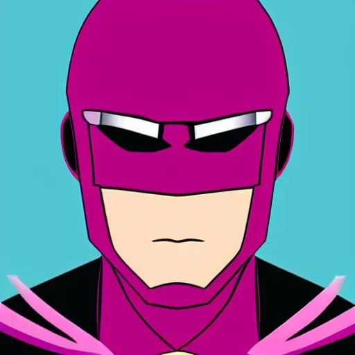 Prompt: Magneto with pink .