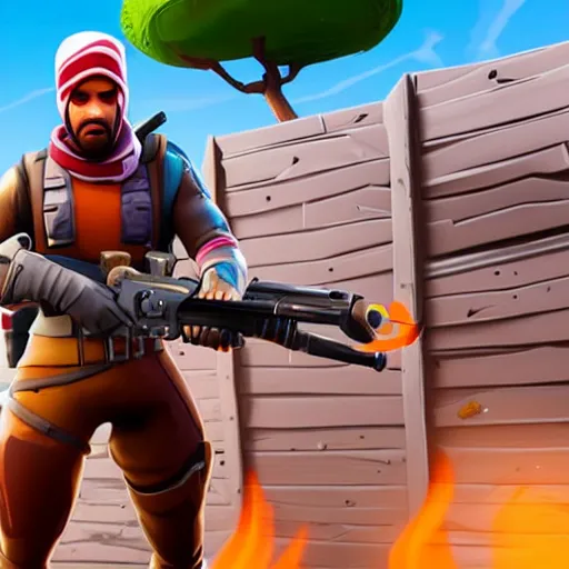 Prompt: hamood in fortnite