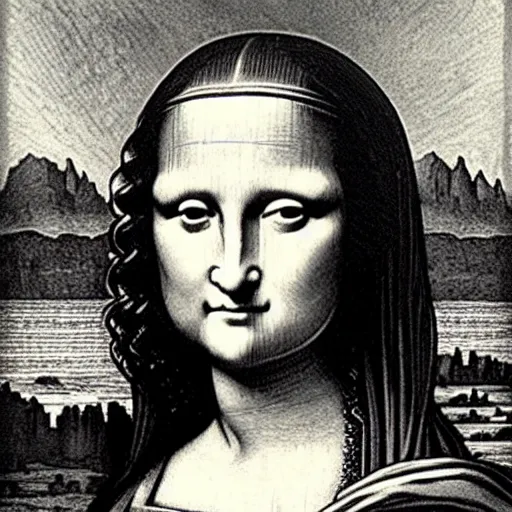 Prompt: monalisa in the style of Gustave Doré!!!!!!!!!!!!!!!!!!!, etching, etching, etching painting, etching!!!!!!!!!!!!!!!!!!!, wood-engraving!, Gustave Doré, Gustave Doré, Gustave Doré!!!!!!!!!!