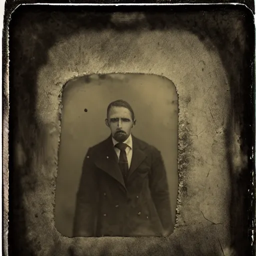 Prompt: An abstract wet-plate collodion photograph