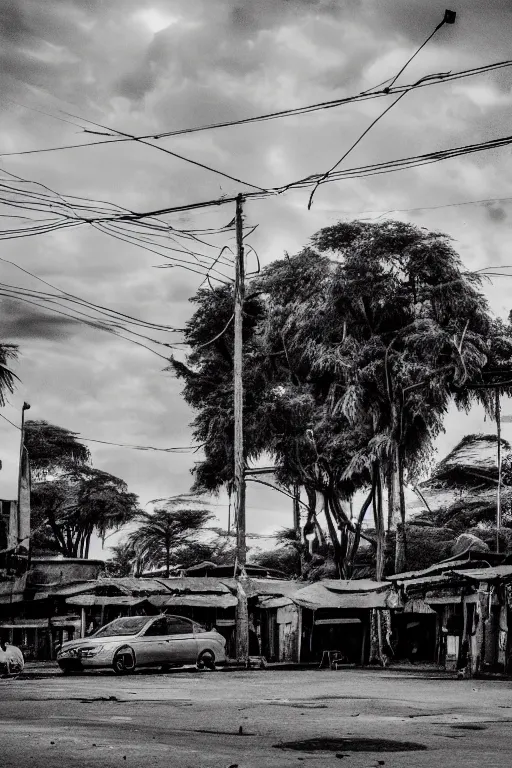 Image similar to a cinematic still in nairobi ambient occlusion till shift