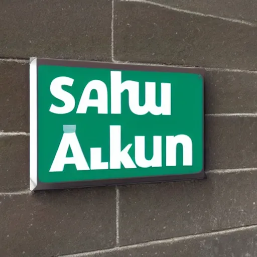 Image similar to sign that says salamu aleikum!