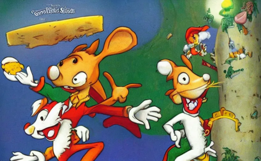 Image similar to “ geronimo stilton, on the cheese planet ”