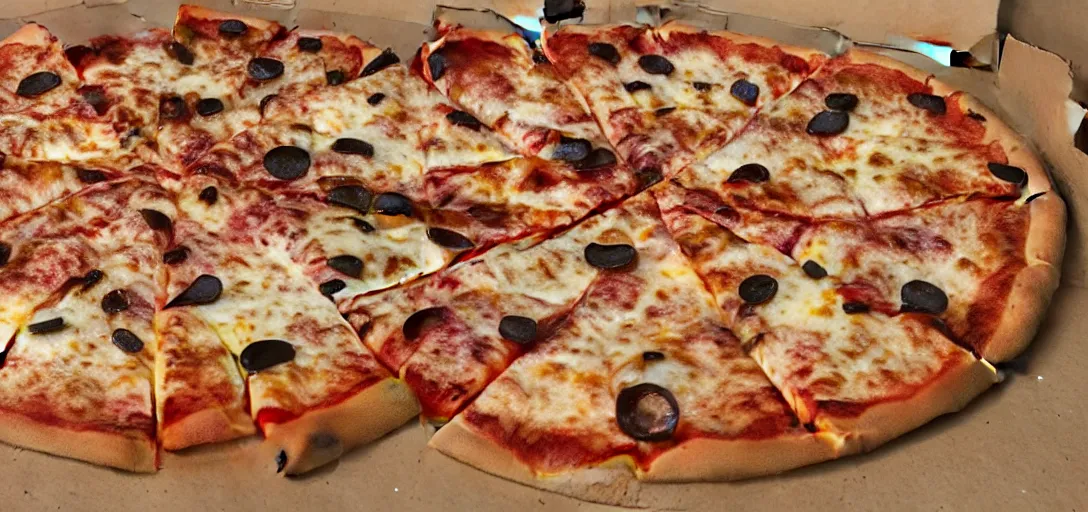Image similar to pizza made of human