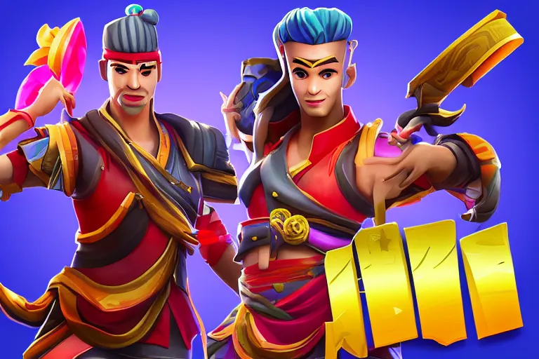 Image similar to xi jin ping playing fortnite