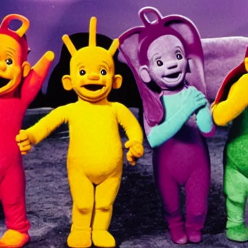 Image similar to Danny Trejo guest stars in teletubbies