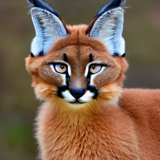 Image similar to cute fluffy caracal