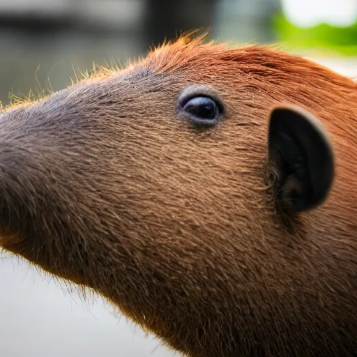 Image similar to photo of a happy capybara
