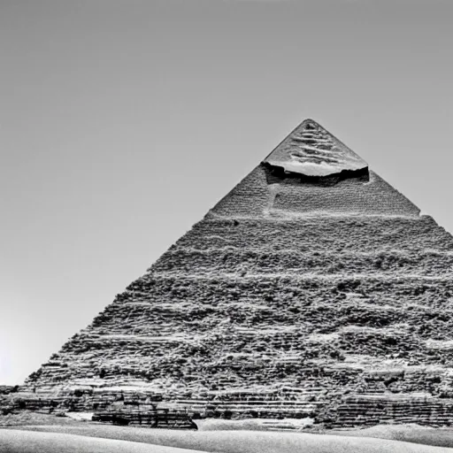 Image similar to serpinsky fractal as the great pyramids of giza