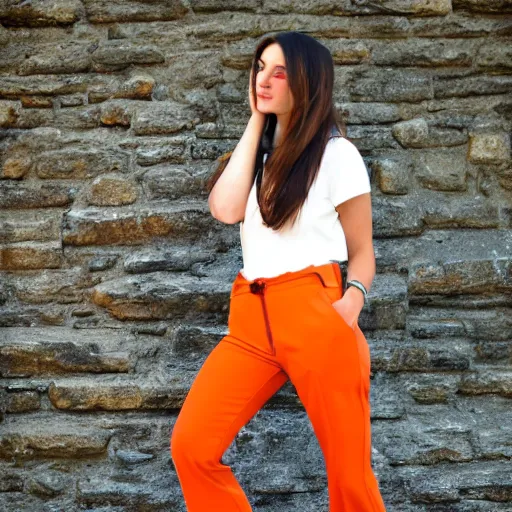 Image similar to orange pants