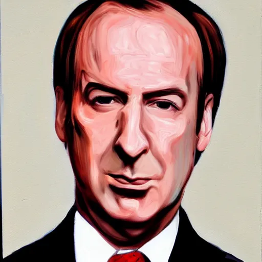 Image similar to very detailed painting of saul goodman