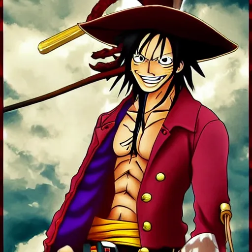 Image similar to Captain Jack Sparrow as Monkey D Luffy