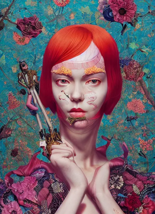 Image similar to vogue : : by martine johanna and simon stalenhag and chie yoshii and casey weldon and wlop : : ornate, dynamic, particulate, rich colors, intricate, elegant, highly detailed, centered, artstation, smooth, sharp focus, octane render, 3 d