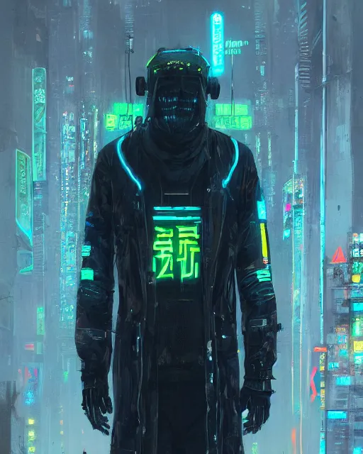 Image similar to detailed full body Blade Runner, cyberpunk futuristic neon, reflective coat, decorated with traditional Japanese ornaments by Ismail inceoglu dragan bibin hans thoma greg rutkowski Alexandros Pyromallis Nekro Rene Maritte Illustrated, fine details, realistic shaded, fine-face, pretty face