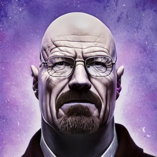 Prompt: Walter White as Thanos, realistic, 4k