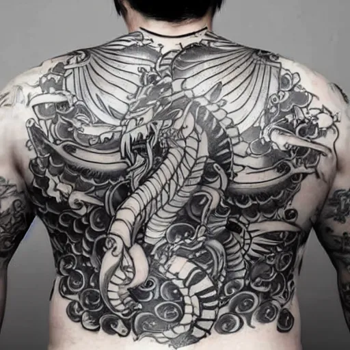 Dragon tattoo | Back tattoo women, Japanese tattoo women, Back piece tattoo