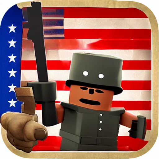 Image similar to american civil war in roblox