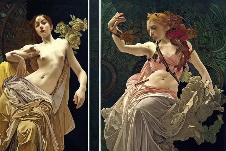 Prompt: Very Highly Detailed Elimination of humanity. Digital concept art by Caravaggio, cyan dimensional light, Many Details by Alphonse Mucha