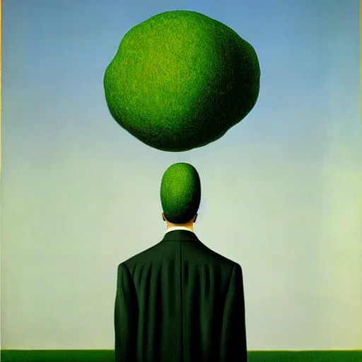 Prompt: magritte painting of abdominal aortic aneurysm