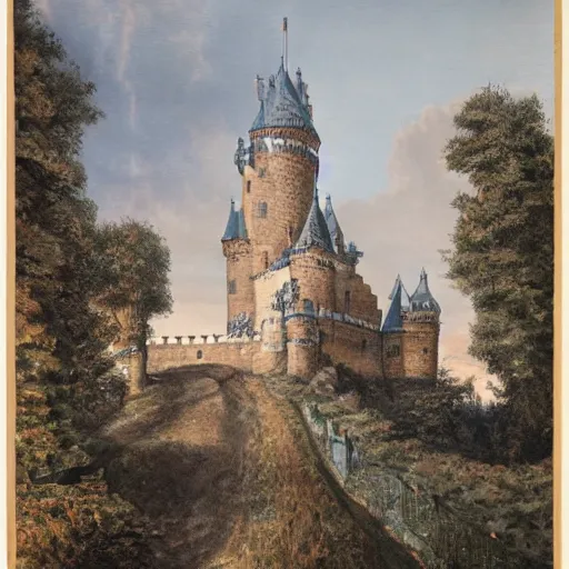 Image similar to castle in the casper friedrich.