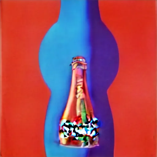 Image similar to coke bottle by shusei nagaoka, kaws, david rudnick, airbrush on canvas, pastell colours, cell shaded, 8 k