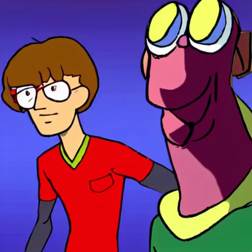 Prompt: giga chad mixed with Scooby Doo