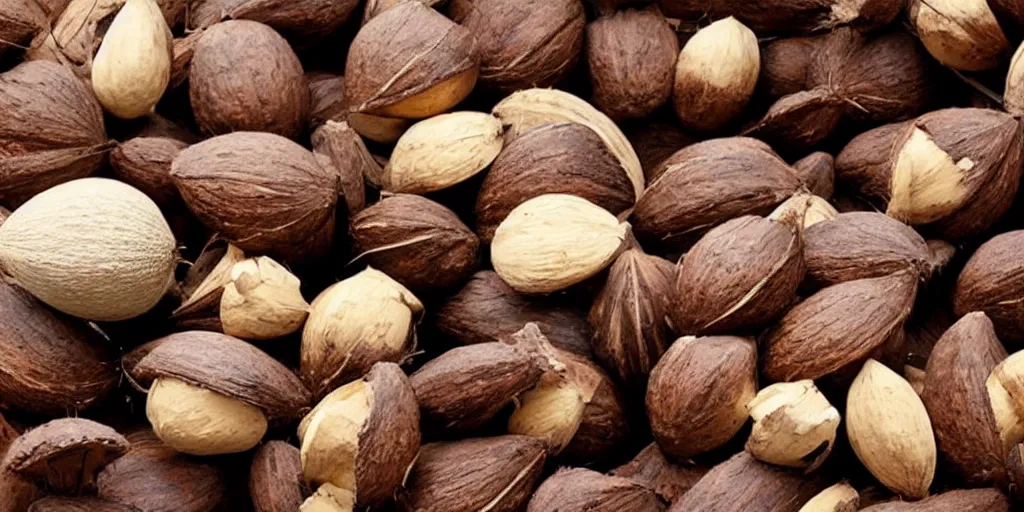 Prompt: now, the kokonut nut is a big - big nut, coconut, coconut, cartoon, cartoon, symmetric, dynamics lighting, cinematic,