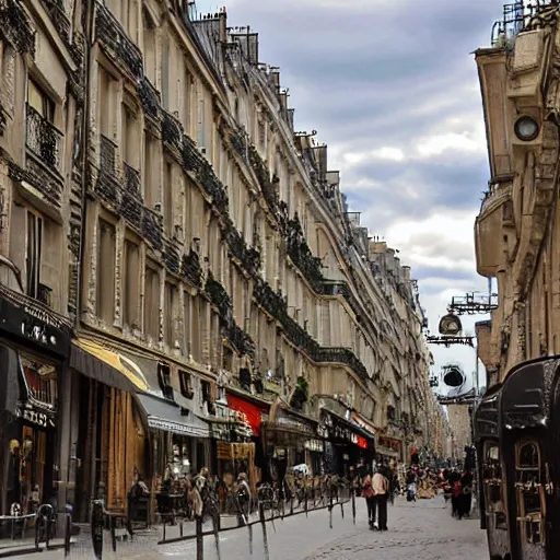 Image similar to steampunk paris