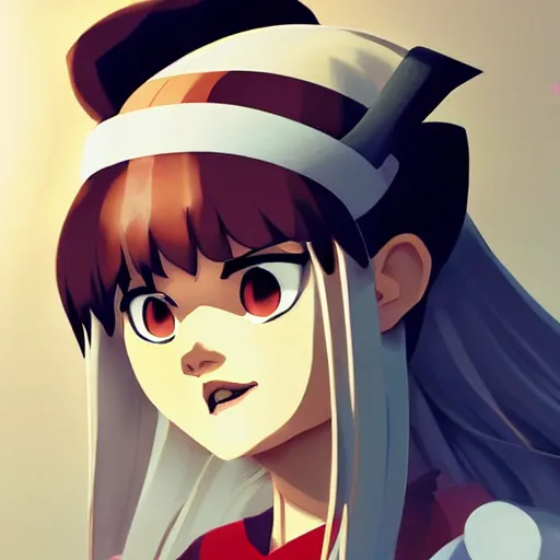 Image similar to face icon stylized minimalist inuyasha, loftis, cory behance hd by jesper ejsing, by rhads, makoto shinkai and lois van baarle, ilya kuvshinov, rossdraws global illumination