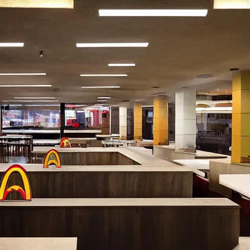 Prompt: Brutalist McDonalds